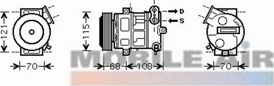 Van Wezel 1700K332 - Compresseur, climatisation cwaw.fr