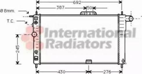 Van Wezel 81002003 - Radiateur, refroidissement du moteur cwaw.fr