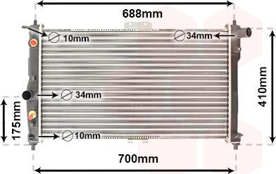 Van Wezel 81002015 - Radiateur, refroidissement du moteur cwaw.fr