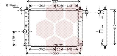 Van Wezel 81002039 - Radiateur, refroidissement du moteur cwaw.fr