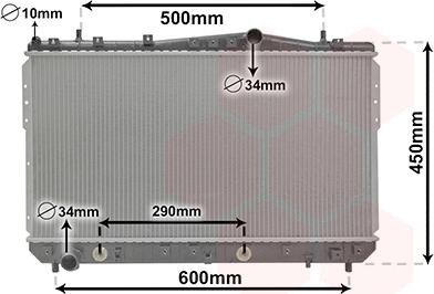 Van Wezel 81002074 - Radiateur, refroidissement du moteur cwaw.fr