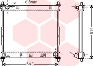 Van Wezel 81002130 - Radiateur, refroidissement du moteur cwaw.fr