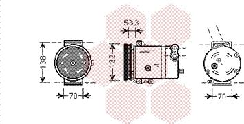 Van Wezel 8100K018 - Compresseur, climatisation cwaw.fr