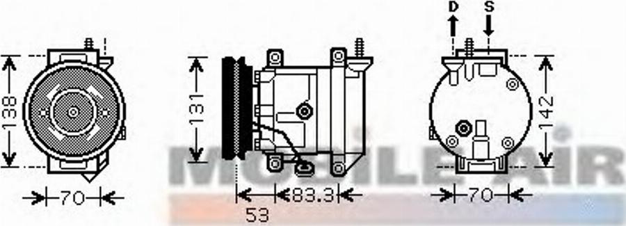 Van Wezel 8100K080 - Compresseur, climatisation cwaw.fr