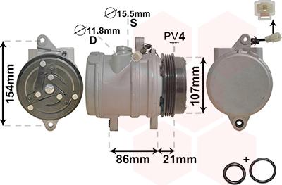 Van Wezel 8100K079 - Compresseur, climatisation cwaw.fr