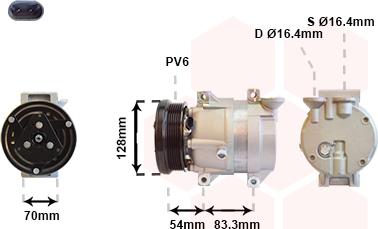 Van Wezel 8100K071 - Compresseur, climatisation cwaw.fr