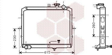 Van Wezel 83002036 - Radiateur, refroidissement du moteur cwaw.fr