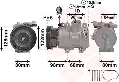 Van Wezel 8300K192 - Compresseur, climatisation cwaw.fr