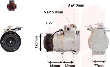 Van Wezel 8300K117 - Compresseur, climatisation cwaw.fr