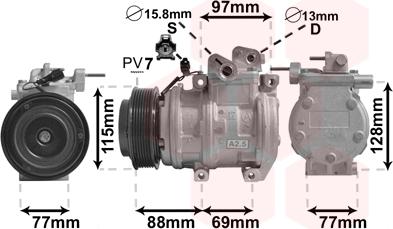 Van Wezel 8300K124 - Compresseur, climatisation cwaw.fr