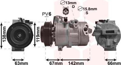 Van Wezel 8300K216 - Compresseur, climatisation cwaw.fr