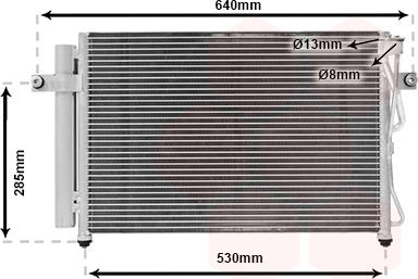 Van Wezel 82005195 - Condensateur, climatisation cwaw.fr