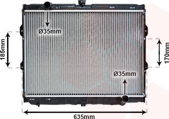 Van Wezel 82002108 - Radiateur, refroidissement du moteur cwaw.fr