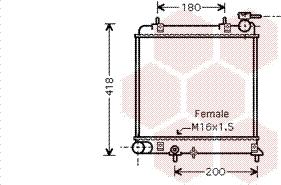 Van Wezel 82002129 - Radiateur, refroidissement du moteur cwaw.fr