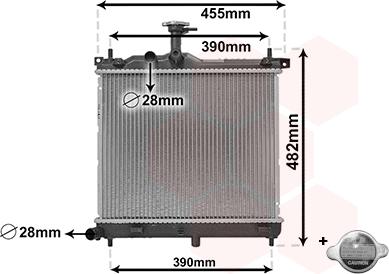 Van Wezel 82002291 - Radiateur, refroidissement du moteur cwaw.fr