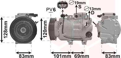 Van Wezel 8200K439 - Compresseur, climatisation cwaw.fr