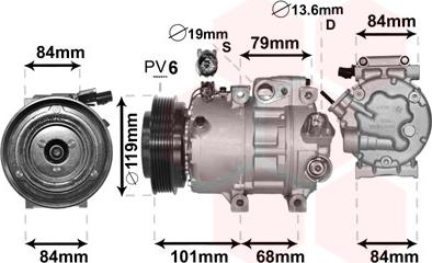 Van Wezel 8200K374 - Compresseur, climatisation cwaw.fr