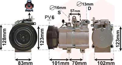 Van Wezel 8200K219 - Compresseur, climatisation cwaw.fr