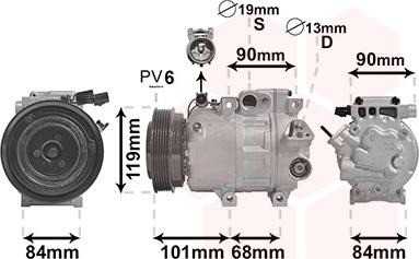 Van Wezel 8200K237 - Compresseur, climatisation cwaw.fr