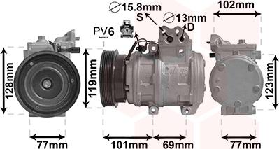 Van Wezel 8200K222 - Compresseur, climatisation cwaw.fr