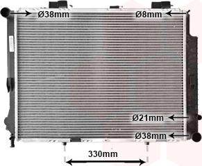 Van Wezel 30002191 - Radiateur, refroidissement du moteur cwaw.fr