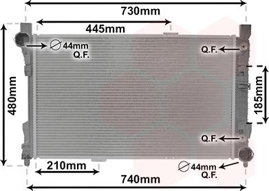 Van Wezel 30002286 - Radiateur, refroidissement du moteur cwaw.fr