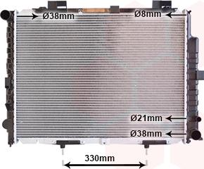 Van Wezel 30002228 - Radiateur, refroidissement du moteur cwaw.fr