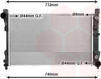 Van Wezel 30002727 - Radiateur, refroidissement du moteur cwaw.fr