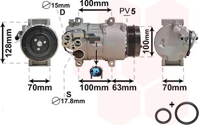 Van Wezel 3000K404 - Compresseur, climatisation cwaw.fr