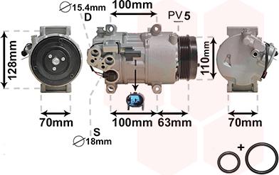 Van Wezel 3000K434 - Compresseur, climatisation cwaw.fr