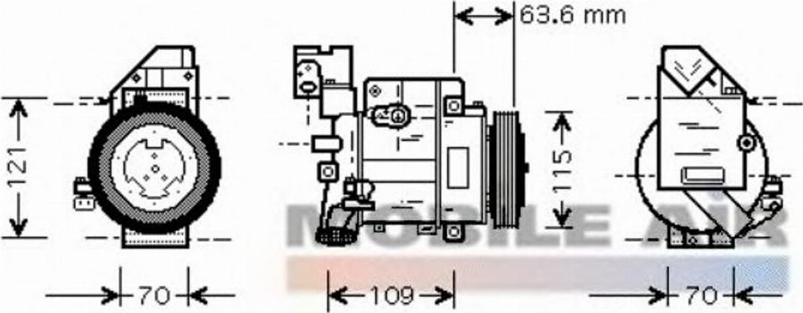 Van Wezel 3000K425 - Compresseur, climatisation cwaw.fr