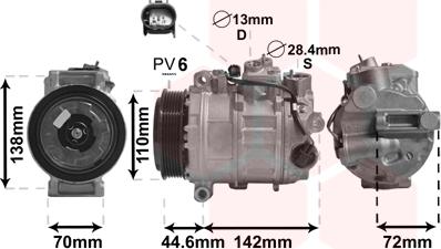 Van Wezel 3000K611 - Compresseur, climatisation cwaw.fr