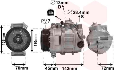 Van Wezel 3000K636 - Compresseur, climatisation cwaw.fr