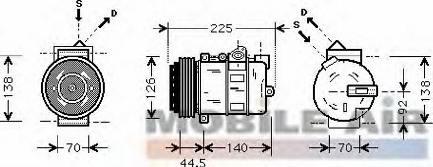 Van Wezel 3000K369 - Compresseur, climatisation cwaw.fr