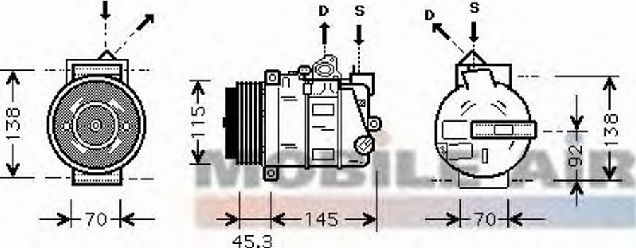 Van Wezel 3000K389 - Compresseur, climatisation cwaw.fr