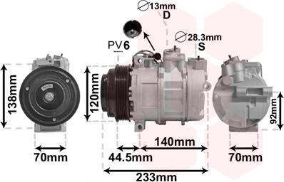 Van Wezel 3000K277 - Compresseur, climatisation cwaw.fr