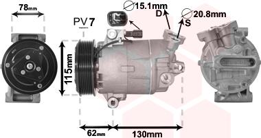 Van Wezel 3300K386 - Compresseur, climatisation cwaw.fr