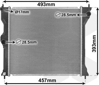 Van Wezel 32002243 - Radiateur, refroidissement du moteur cwaw.fr