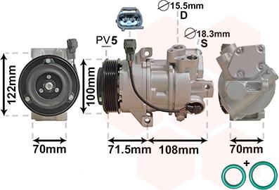 Van Wezel 3200K249 - Compresseur, climatisation cwaw.fr