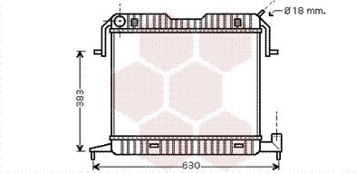 Van Wezel 37002105 - Radiateur, refroidissement du moteur cwaw.fr