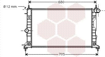 Van Wezel 37002323 - Radiateur, refroidissement du moteur cwaw.fr