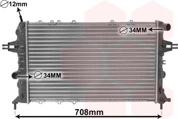 Van Wezel 37002293 - Radiateur, refroidissement du moteur cwaw.fr