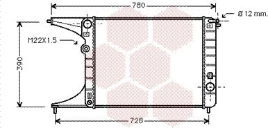 Van Wezel 37002245 - Radiateur, refroidissement du moteur cwaw.fr