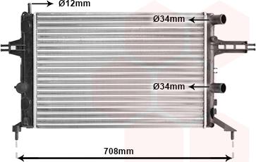 Van Wezel 37002257 - Radiateur, refroidissement du moteur cwaw.fr