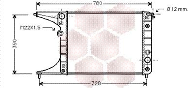 Van Wezel 37002201 - Radiateur, refroidissement du moteur cwaw.fr