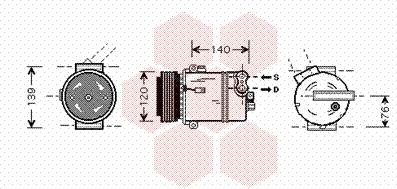 Van Wezel 3700K409 - Compresseur, climatisation cwaw.fr