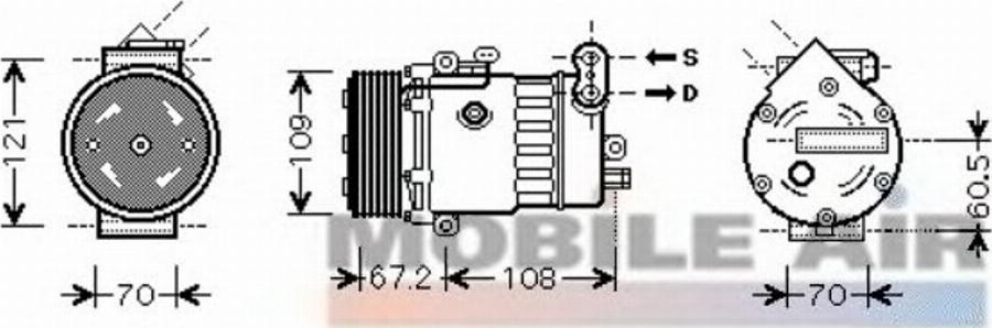 Van Wezel 3700K483 - Compresseur, climatisation cwaw.fr