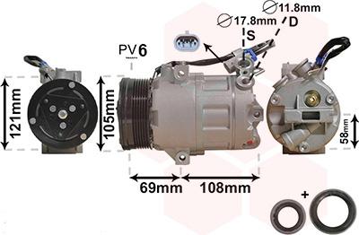 Van Wezel 3700K438 - Compresseur, climatisation cwaw.fr