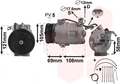 Van Wezel 3700K427 - Compresseur, climatisation cwaw.fr