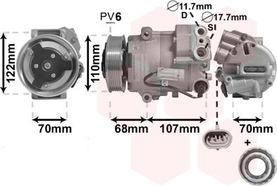 Van Wezel 3700K594 - Compresseur, climatisation cwaw.fr